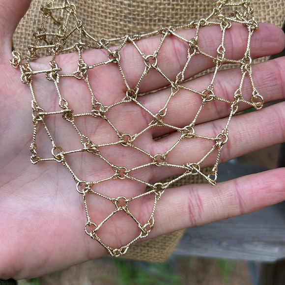 Gold Mesh Necklace - Picture 4 of 5